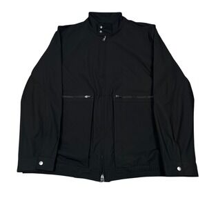 Rhone Commuter Jacket Mens XXL Black Full Zip Mock Neck Pockets